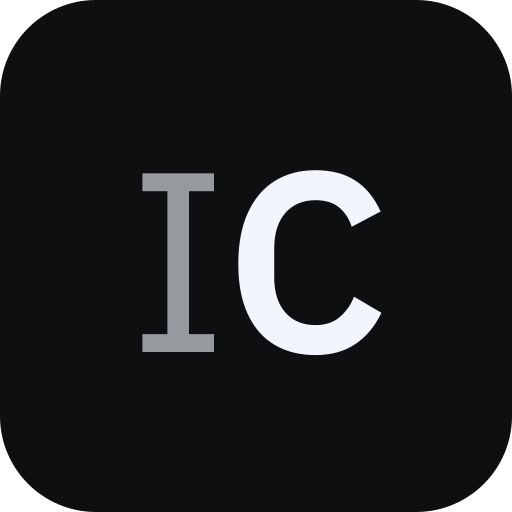 The IntervueClub mark: IC on a dark rounded square